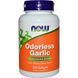 Часник без запаху, концентрований екстракт, Now Foods, Odorless Garlic, 250 желатинових капсул,  Now Foods фото 1