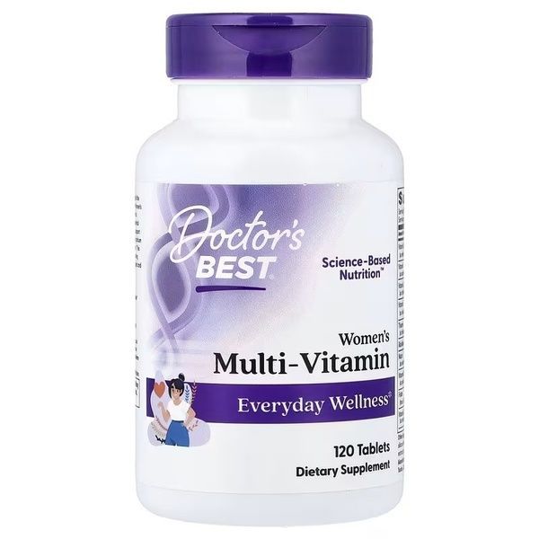 Мультивітаміни для жінок, Women's Multi-Vitamin, Doctor's Best, 120 таблеток,  Doctor's Best фото