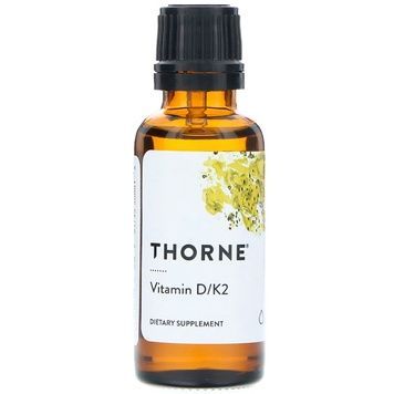 УЦІНКА Витамин D3 и K2, Vitamin D/K2, Thorne, 30 мл (короткий термін придатності),  Thorne фото