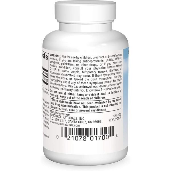 5-HTP (Гидрокситриптофан), 50 мг, Serene Science, Source Naturals, 30 желатиновых капсул,  Source Naturals фото