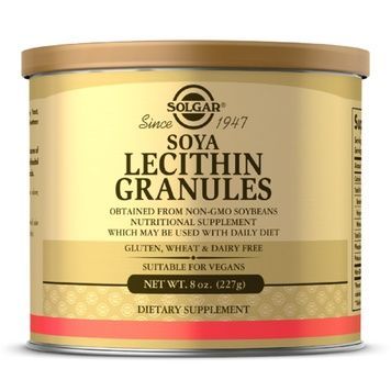 Соєвий Лецитін в гранулах, Soya Lecithin Granules, Solgar, 8 унцій, 227 гр.,  Solgar фото