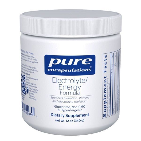 Электролиты, вкус лимона и лайма, Electrolyte, Energy formula, Pure Encapsulations, 340 г,  Pure Encapsulations фото