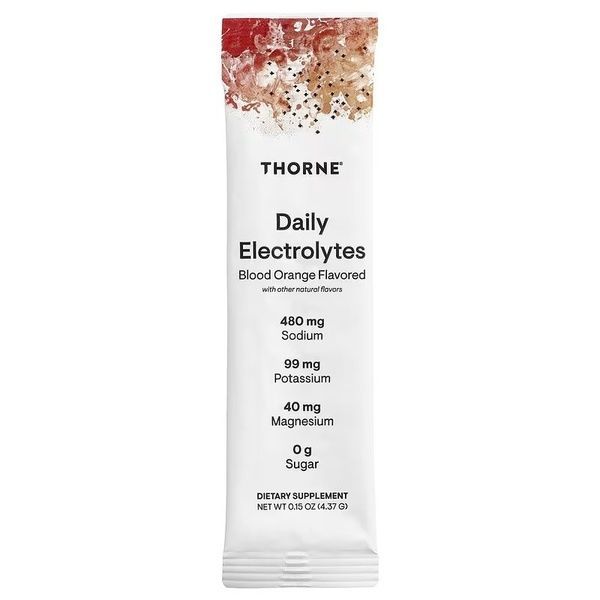 Электролиты, вкус сицилийского апельсина, Daily Electrolytes, Thorne, 30 стиков,  Thorne фото
