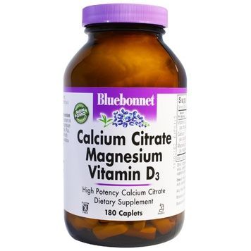 Цитрат Кальция Магний + Витамин D3, Bluebonnet Nutrition, 180 капсул,  Bluebonnet Nutrition фото