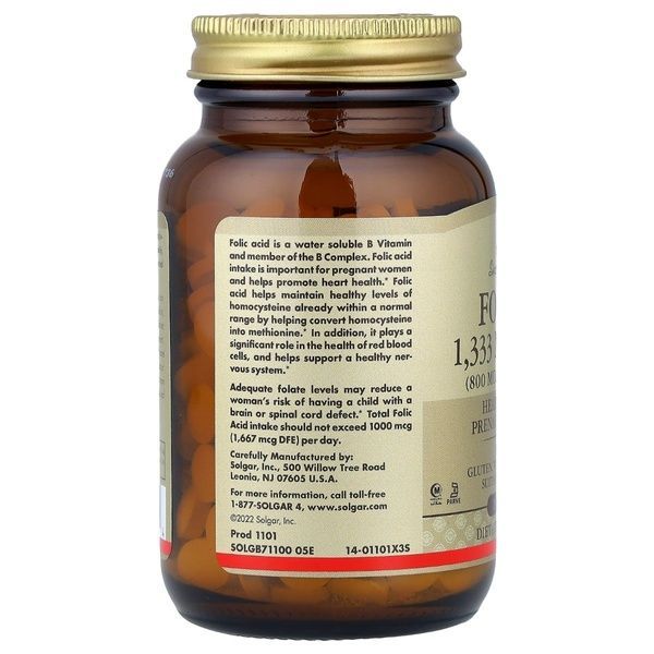 Фолат, 800 мкг, Folate, Solgar, 50 таблеток,  Solgar фото