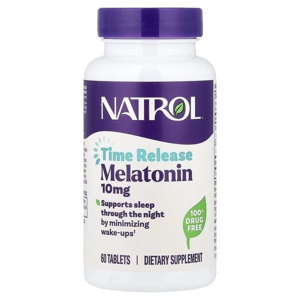 Мелатонин Медленного Высвобождения 10 мг, Melatonin Advanced Sleep, Natrol, 60 таблеток,  Natrol фото