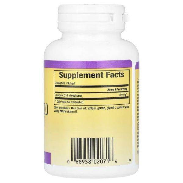 Коэнзим Q10, 100 мг, Coenzyme Q10, Natural Factors, 60 гелевых капсул,  Natural Factors фото