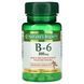 Витамин B6, 100 мг, Vitamin B6, Nature's Bounty, 100 таблеток,  Nature's Bounty фото 1