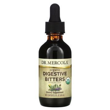 Екстракт гірких трав, Organic Digestive Bitters with Natural Flavors, Dr. Mercola, 60 мл (2 рідких унції),  Dr. Mercola фото