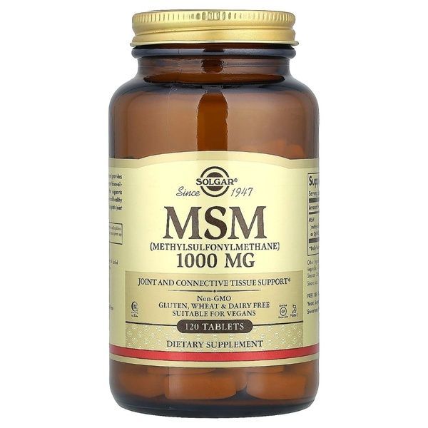 Сірка, 1000 мг, MSM (Methylsulfonylmethane), Solgar, 120 таблеток,  Solgar фото