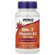 Вітамін K-2, 100 мкг, MK-7 Vitamin K-2, Now Foods, 120 вегетаріанських капсул,  Now Foods фото 3