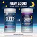 Дитячий сон та розслаблення, смак ягід, CALM, Kids Sleep Gummies With Melatonin, Natural Vitality, 60 жувальних цукерок,  Natural Vitality фото 3