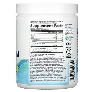 Магній Цільнохарчовий, смак малини та лимона, Whole Food Magnesium Powder, Garden of Life, 421,5 г,  Garden of Life фото