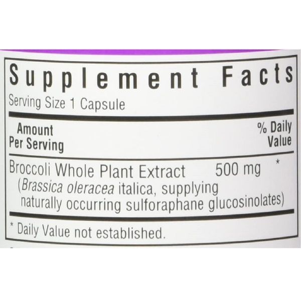 Экстракт Брокколи 500 мг, Broccoli Active, Bluebonnet Nutrition, 60 вегетарианских капсул,  Bluebonnet Nutrition фото