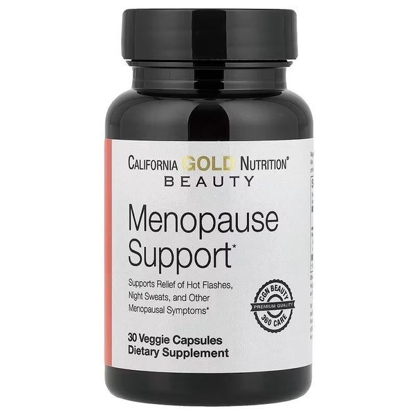 Підтримка під час менопаузи, Menopause Support, California Gold Nutrition, 30 вегетеріанських капсул,  California Gold Nutrition фото
