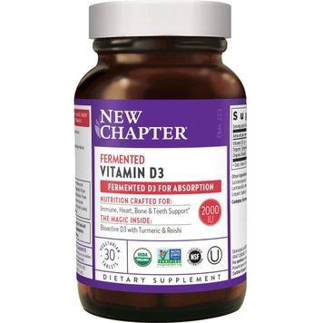 Ферментированный витамин D3, Fermented Vitamin D3, New Chapter, 30 таблеток,  New Chapter фото