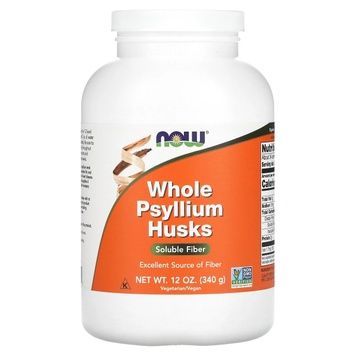 Цілісне лушпиння подорожника, Whole Psyllium Husk, Now Foods, 340 г,  Now Foods фото