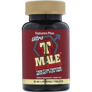 Усилитель Тестостерона для Мужчин, Ultra T Male, Natures Plus, 60 таблеток,  Natures Plus фото