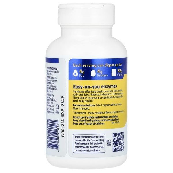 Пищеварительные Ферменты (Формула Энзимов), Digest Basic, Enzymedica, 90 капсул,  Enzymedica фото