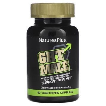Усилитель Тестостерона для Мужчин, GHT Male, Natures Plus, 90 капсул,  Natures Plus фото