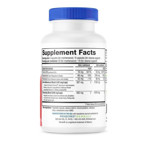 Комплекс для Поддержки Мочеполовой Системы, Gladder Bladder, RidgeCrest Herbals, 60 гелевых капсул,  Ridgecrest Herbals фото