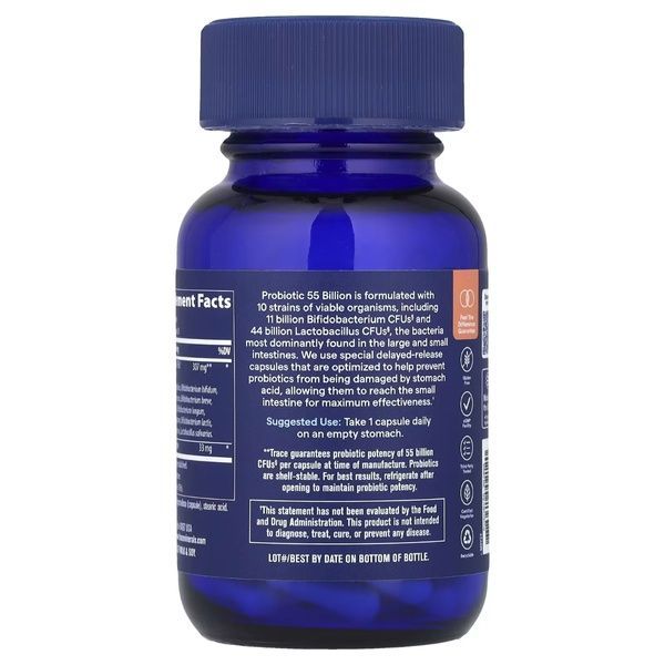 Пробіотик, 55 мільярдів, Probiotic, Trace, 30 капсул,  Trace фото