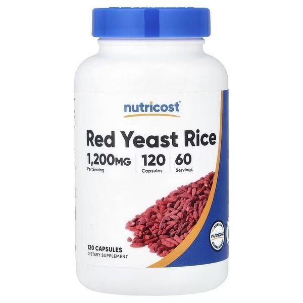 Красный дрожжевой рис, Red Yeast Rice, Nutricost, 120 капсул,  Nutricost фото