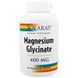 Магній Гліцинат, Magnesium Glycinate, Solaray, 400 мг, 120 вегетаріанських капсул,  Solaray фото 1