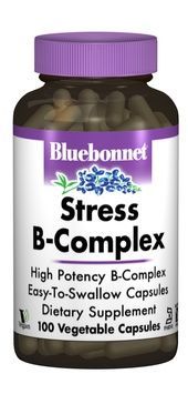Стрес В-Комплекс 100, Bluebonnet Nutrition, 100 гелевих капсул,  Bluebonnet Nutrition фото