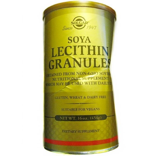УЦЕНКА Соевый Лецитин в Гранулах, Soya Lecithin Granules, Solgar, 454 гр.,  Solgar фото