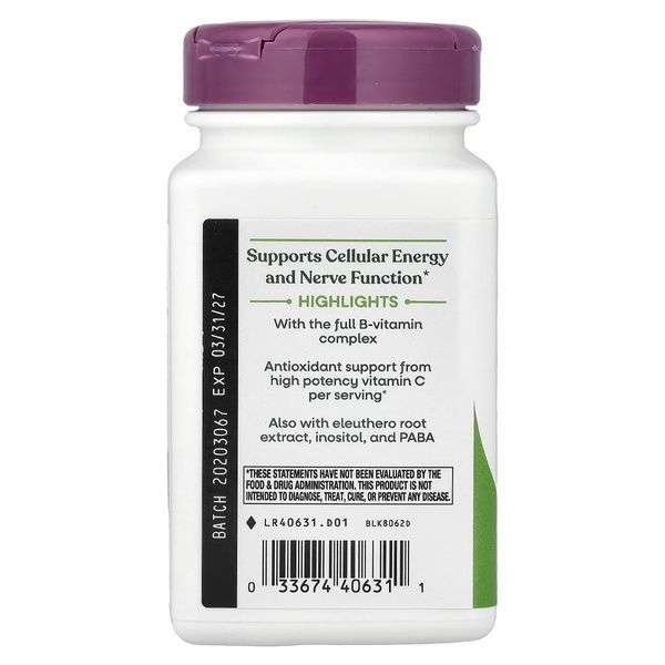 Стресс формула В-Комплекс, премиум-смесь, B-Stress Formula, Nature's Way, 100 вегетарианских капсул,  Nature's Way фото