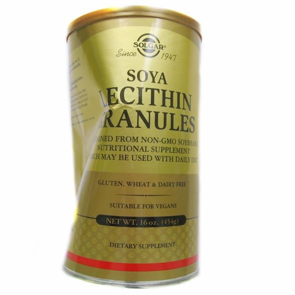 УЦЕНКА Соевый Лецитин в Гранулах, Soya Lecithin Granules, Solgar, 454 гр.,  Solgar фото