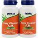 Детокс Очищение Организма, Easy Cleanse, Now Foods, 2 баночки по 60 капсул,  Now Foods фото 1