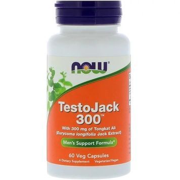 Репродуктивне Здоров'я Чоловіків ТестоДжек, TestoJack 300, Now Foods, 60 капсул,  Now Foods фото