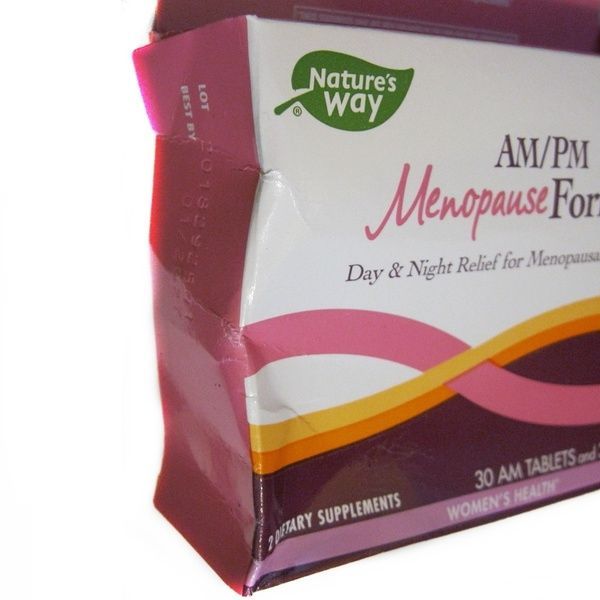 УЦІНКА Жіноче здоров'я при менопаузі, день/ніч, AM/PM Menopause Formula, Nature's Way, 60 таблеток (м'ята коробка),  Nature's Way фото