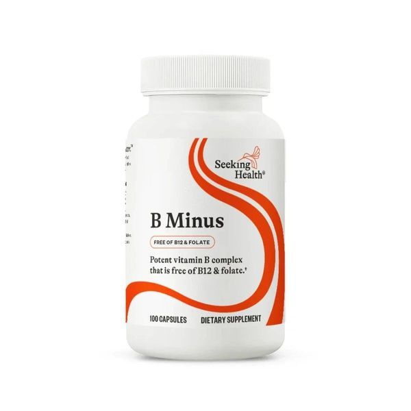 B-Комплекс без фолиевой кислоты и B12, B-Minus, Seeking Health, 100 вегетарианских капсул,  Seeking Health фото