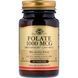 Фолиевая Кислота (В9), Метафолин,1,000 мкг, Folate as Metafolin, Solgar, 60 таблеток,  Solgar фото 1