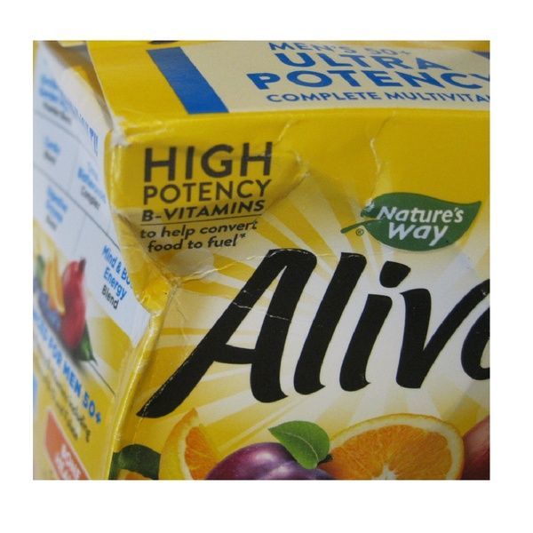 УЦІНКА Мультивітаміни для Чоловіків 50+, Alive! Once Daily, Men's 50+, Nature's Way, 60 пігулок (пам'ята коробка),  Nature's Way фото