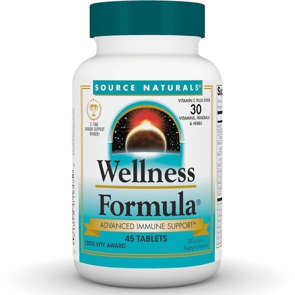 Підтримка Імунітету, Source Naturals, Wellness Formula, 45 таблеток,  Source Naturals фото