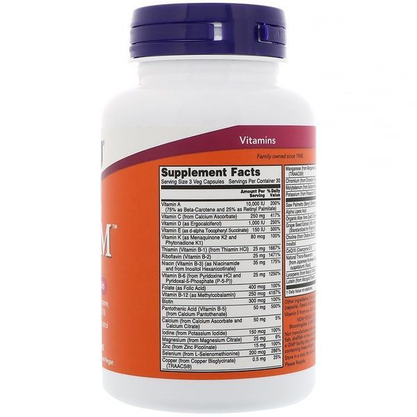 Супер Мультивитамины для Мужчин, Adam, Now Foods, 60 таблеток,  Now Foods фото