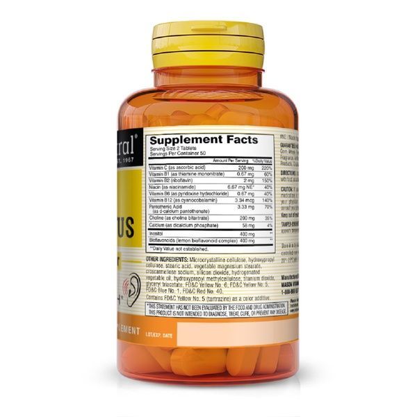 Здоровье ушей, Ear Health Plus, Mason Natural, 100 таблеток,  Mason Natural фото