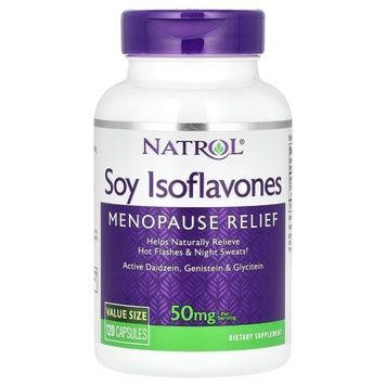 Соевые Изофлавоны, 50 мг, Soy Isoflavones, Natrol, 120 капсул,  Natrol фото