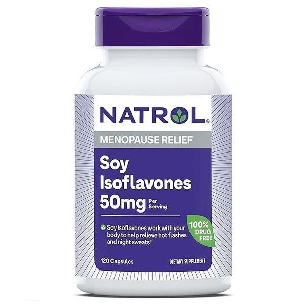 Соєві Ізофлавони, 50 мг, Soy Isoflavones, Natrol, 120 капсул,  Natrol фото