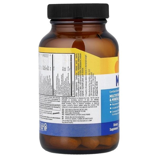 Мультивитамины и Минералы для Мужчин без железа, Max for Men Iron Free, Country Life, 60 таблеток,  Country Life фото
