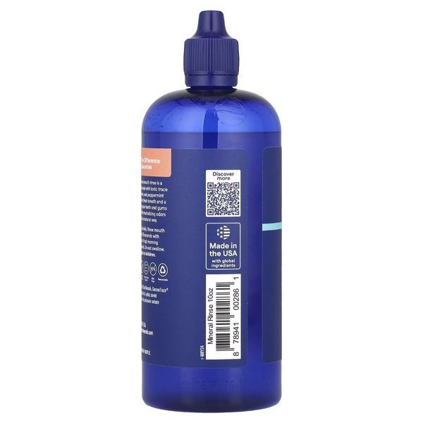 Минеральный ополаскиватель для рта, вкус мяты, ConcenTrace Mineral Mouth Rinse, Trace, 473 мл,  Trace фото