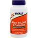 Алое 10 000 & Пробиотики, Now Foods, 60 вегетарианских капсул,  Now Foods фото 1
