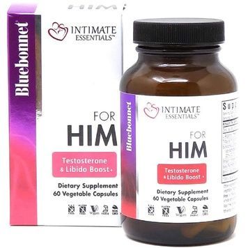 Комплекс Для Него, Intimate Essentials For Him, Testosterone, Libido Boost, Bluebonnet Nutrition, 60 капсул,  Bluebonnet Nutrition фото