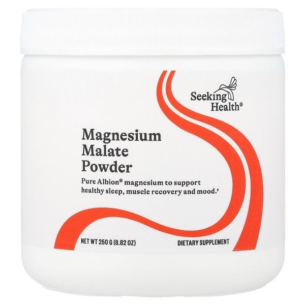 Магний малат в порошке, 500 мг, Magnesium Malate Powder, Seeking Health, 250 гр,  Seeking Health фото