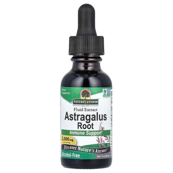 Экстракт астрагала без спирта, 2000 мг, Astragalus Root, Nature's Answer, 30 мл,  Nature's Answer фото