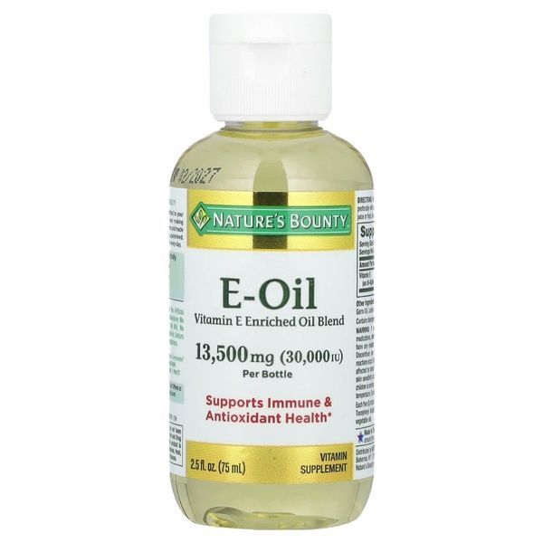 Жидкий Витамин E, 30000 МЕ, Vitamin E-Oil, Nature's Bounty, 75 мл,  Nature's Bounty фото